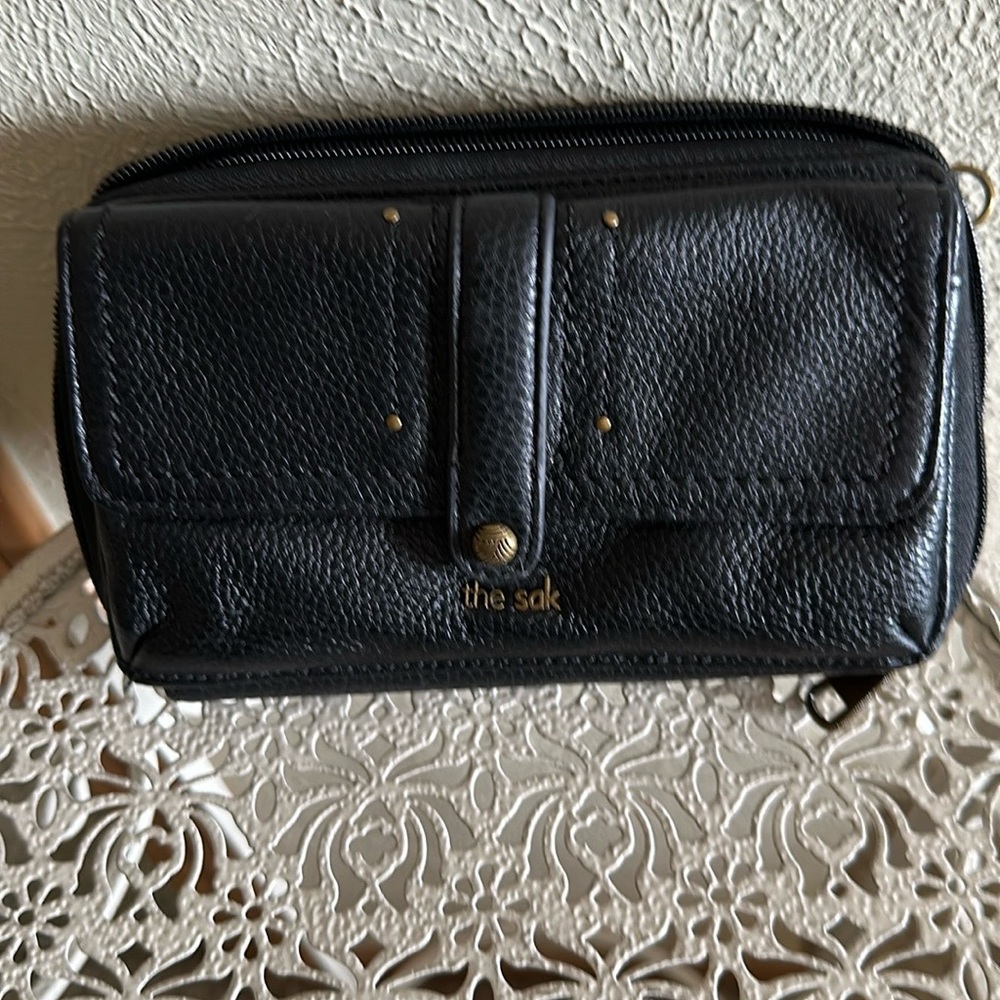 The Sak Black Wristlet- Like New
